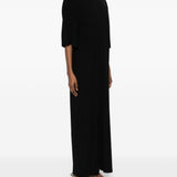 Abito lungo in maglia in nero Toteme - donna 