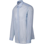 Camicia con bottoni nascosti in azzurro Lardini - uomo 