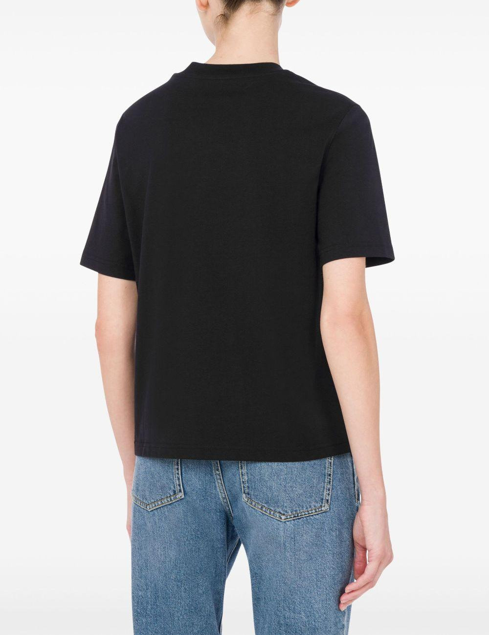 T-shirt con stampa in nero Moschino - donna 