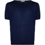 T-shirt a maniche corte in blu Kangra - uomo 