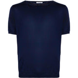 T-shirt a maniche corte in blu Kangra - uomo 