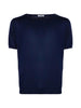 T-shirt a maniche corte in blu Kangra - uomo