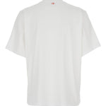 T-shirt con stampa in bianco Victoria beckham - donna 