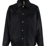 Giacca in pelle con bottoni in nero Sunflower - uomo 