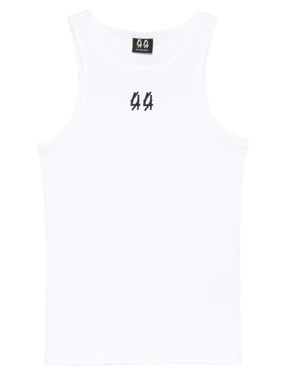 Canotta con ricamo in bianco 44 label group - uomo 