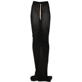 Gonna lunga con coulisse edfu in nero Rick owens drkshdw - donna 