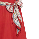Abito midi Rebellion Tuck in rosso ZIMMERMANN - donna 