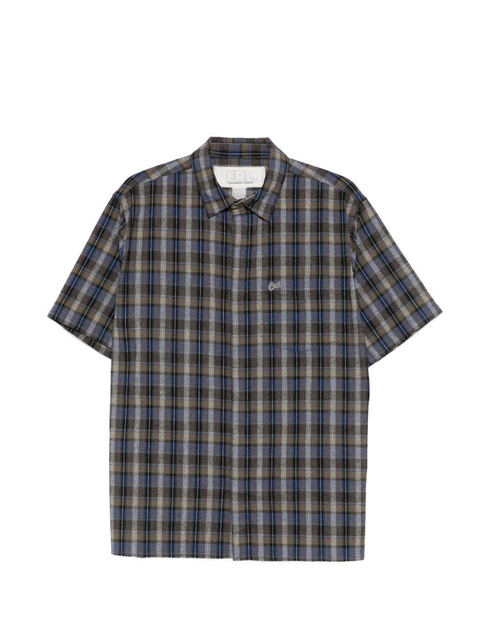 Camicia a quadri in marrone Erl - unisex 