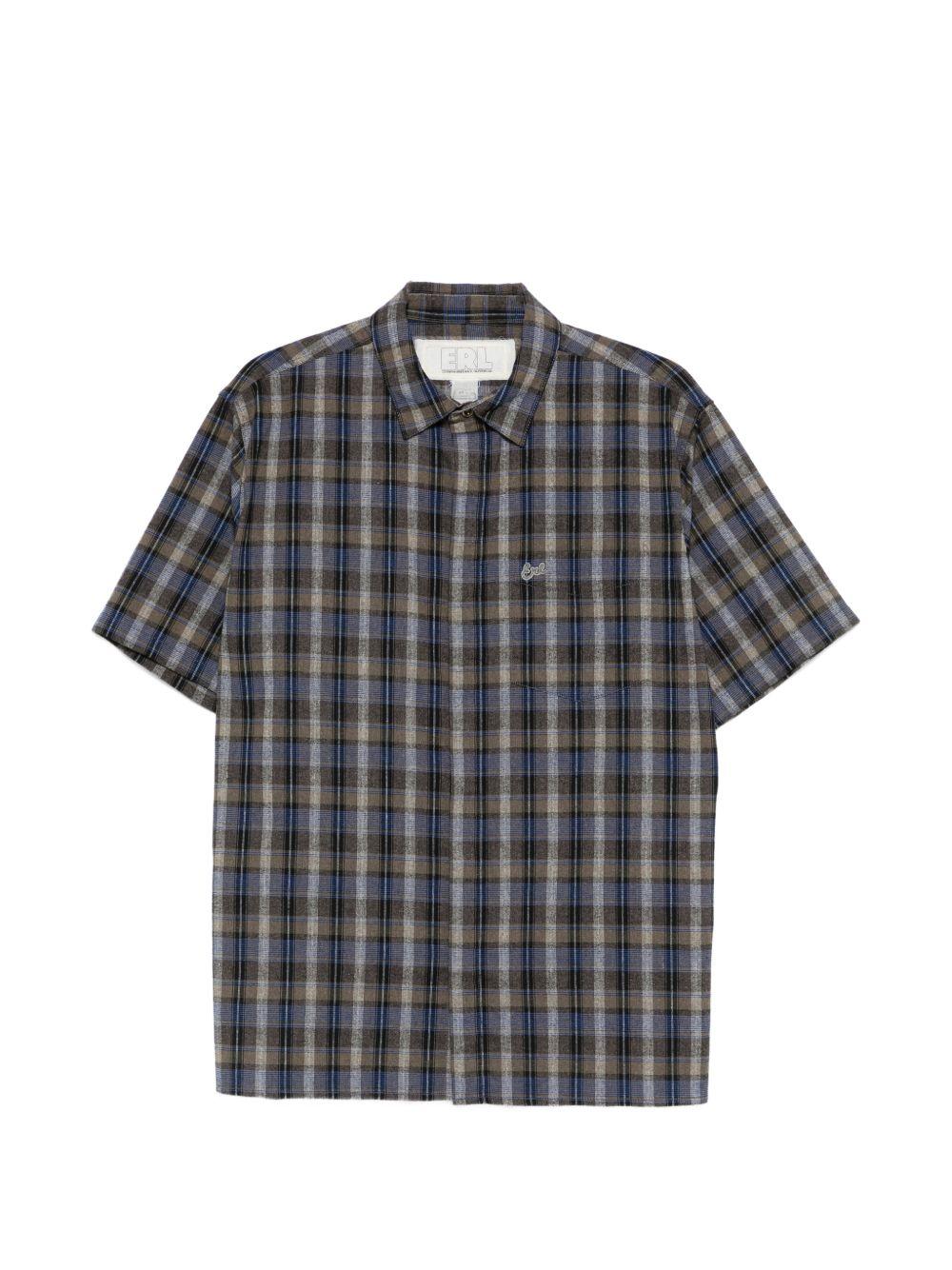 Camicia a quadri in marrone Erl - unisex 