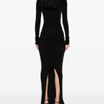 Abito maxi a maniche lunghe Temple in nero Rick owens - donna 