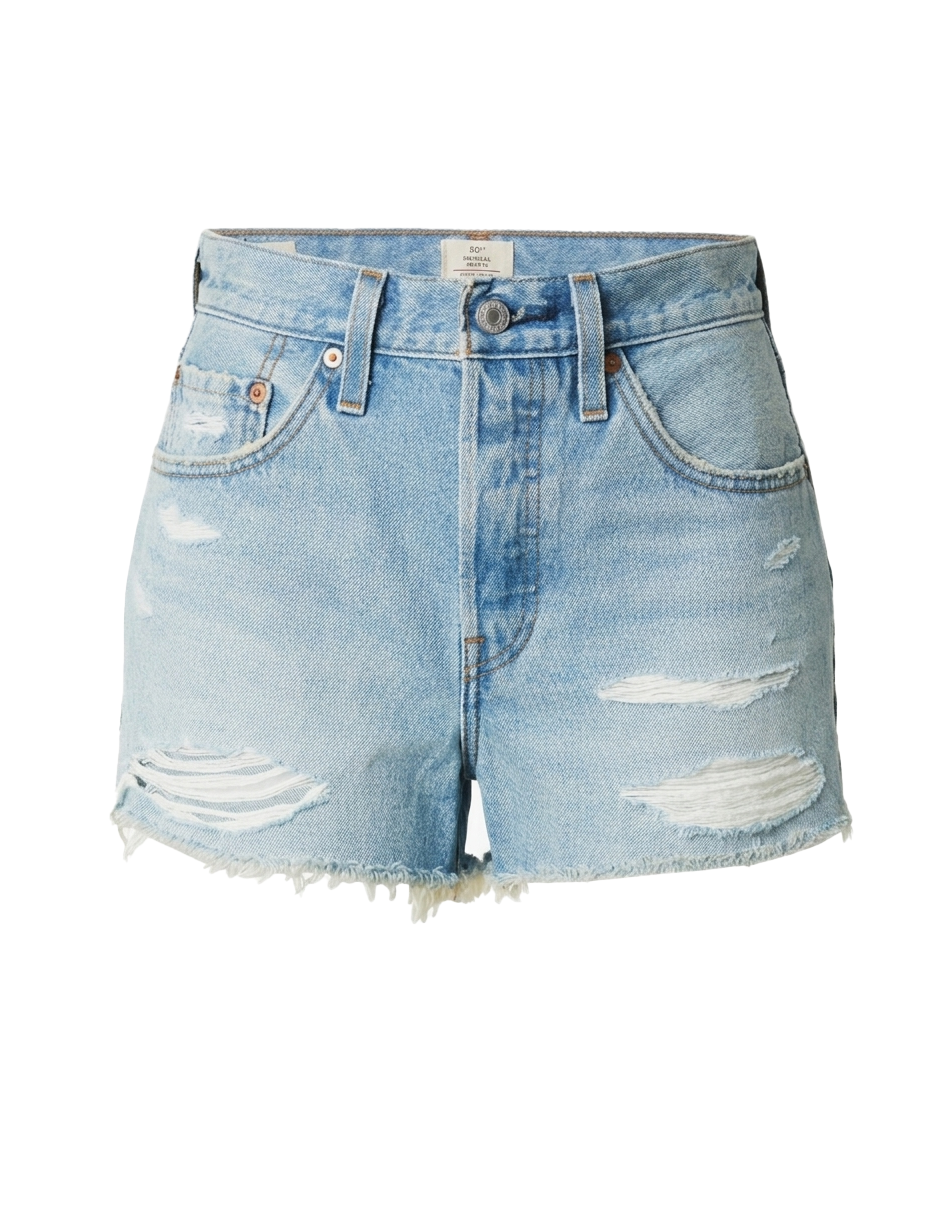 Shorts in denim 501 in celeste Levi's - donna 