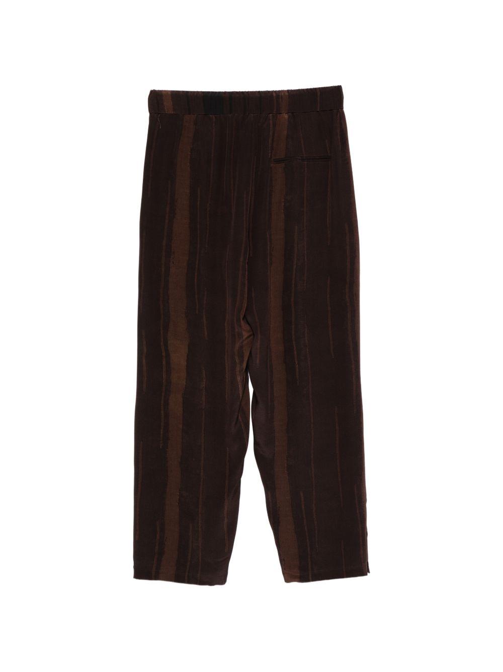 Pantaloni con vita elasticizzata in marrone Costumein - uomo 