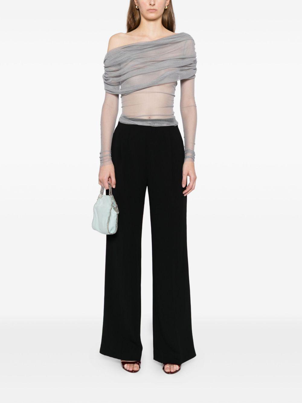 Top Veiled in seta in nero Christopher esber - donna 