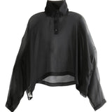 Blusa trasparente Jumbo Tabard in nero Rick owens - donna 