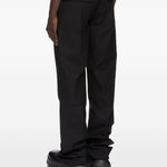 Pantaloni ampi Geth in lana nera 