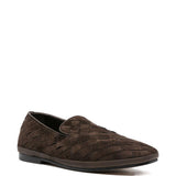 Mocassini intrecciati in marrone Henderson baracco - uomo 