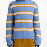 Maglione a righe in celeste Marni - uomo 