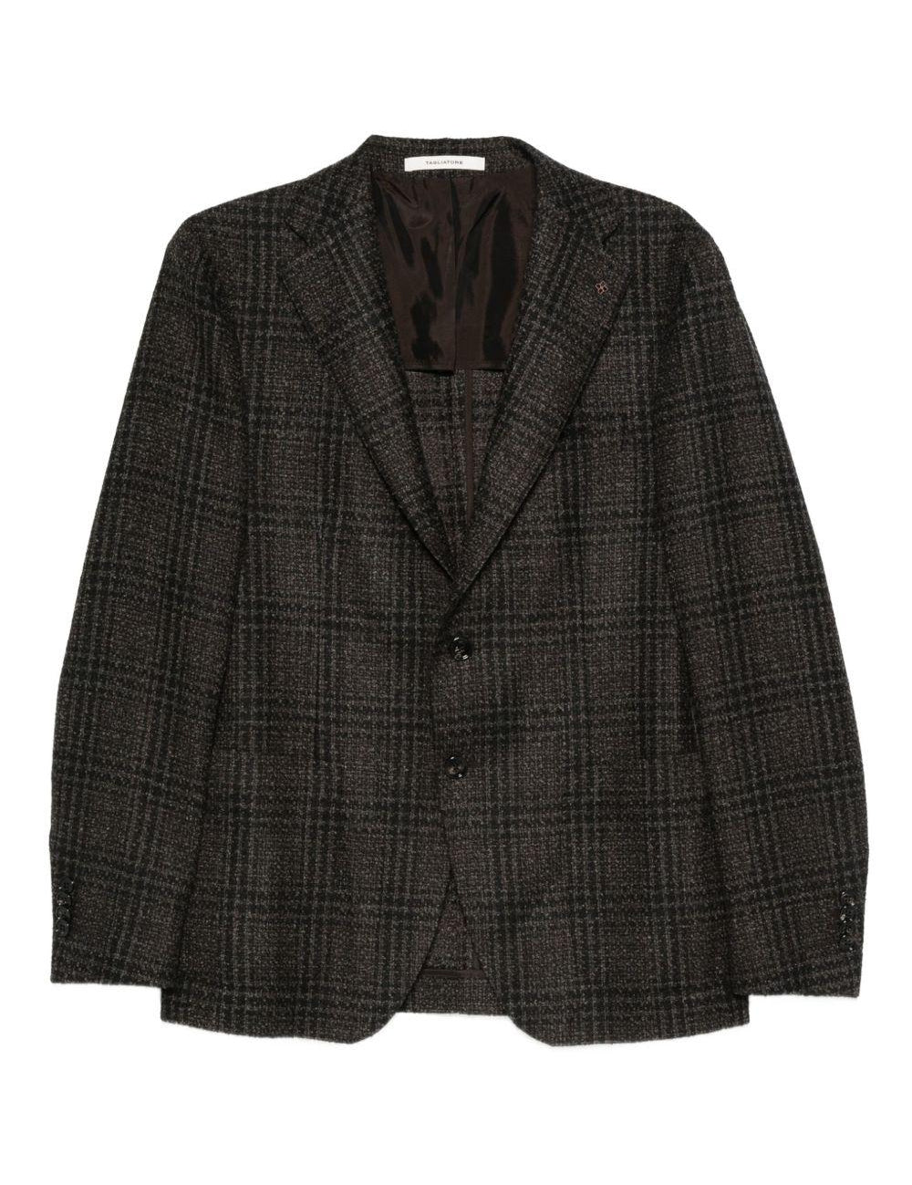 Blazer a quadri in marrone Tagliatore - uomo 
