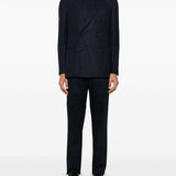 T-shirt girocollo in blu notte Lardini - uomo 