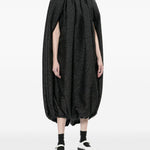 Abito con arricciature in nero Comme Des Garçons - donna 