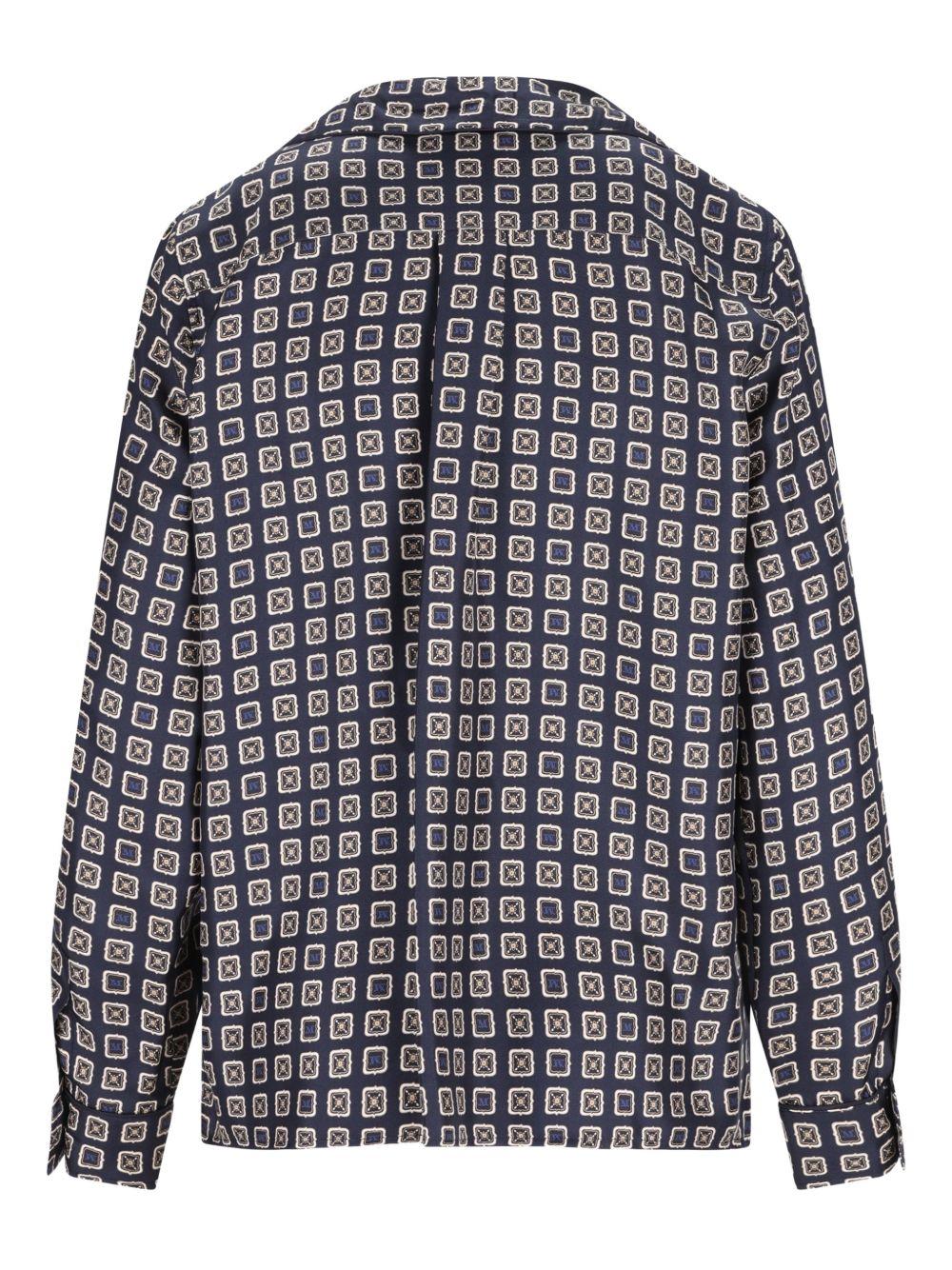 Camicia a fantasia disco in blu Maxmara - donna 