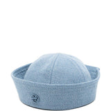 Cappello da marinaio in denim con logo RB ricamato in blu Ruslan baginskiy - donna 