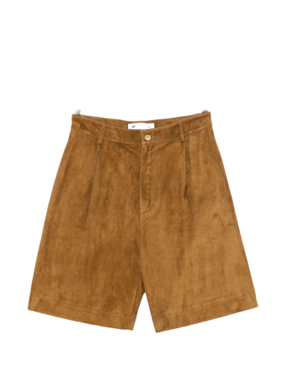 Shorts in pelle in marrone Darkpark - donna 