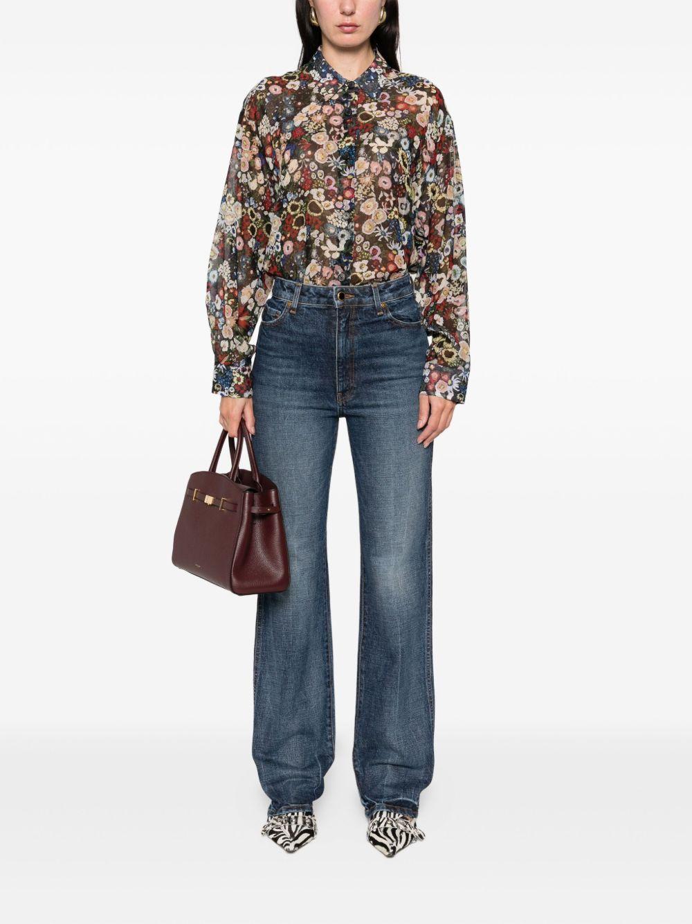 Jeans dritti Danielle in blu Khaite - donna 