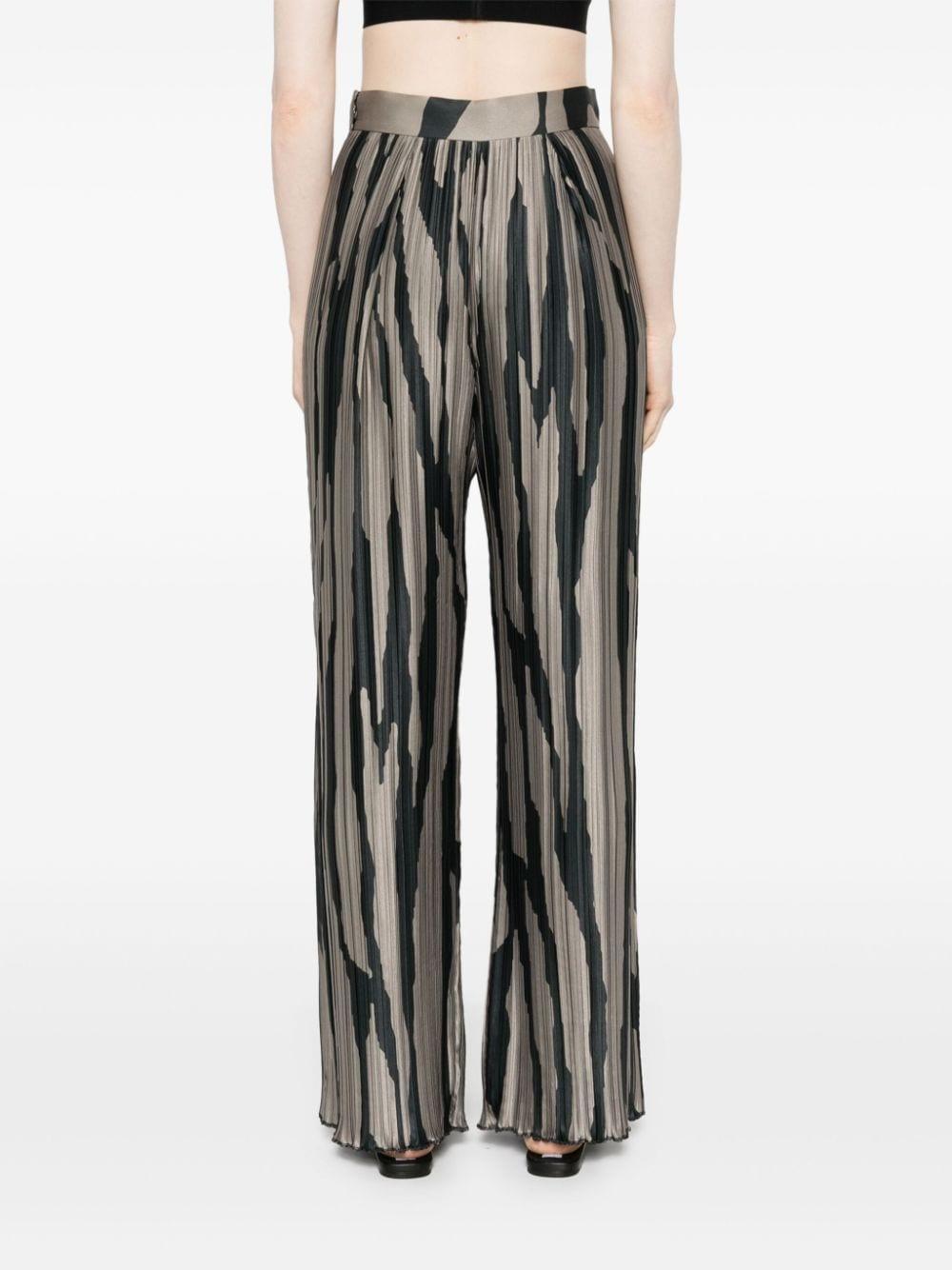 Pantaloni con stampa in grigio di Lanvin - donna 