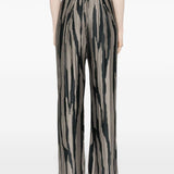 Pantaloni con stampa in grigio di Lanvin - donna 