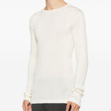 T-shirt a maniche lunghe a coste in beige Ranra - uomo 