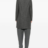 Cappotto con applicazione e bottoni in grigio Harris Wharf London - donna 