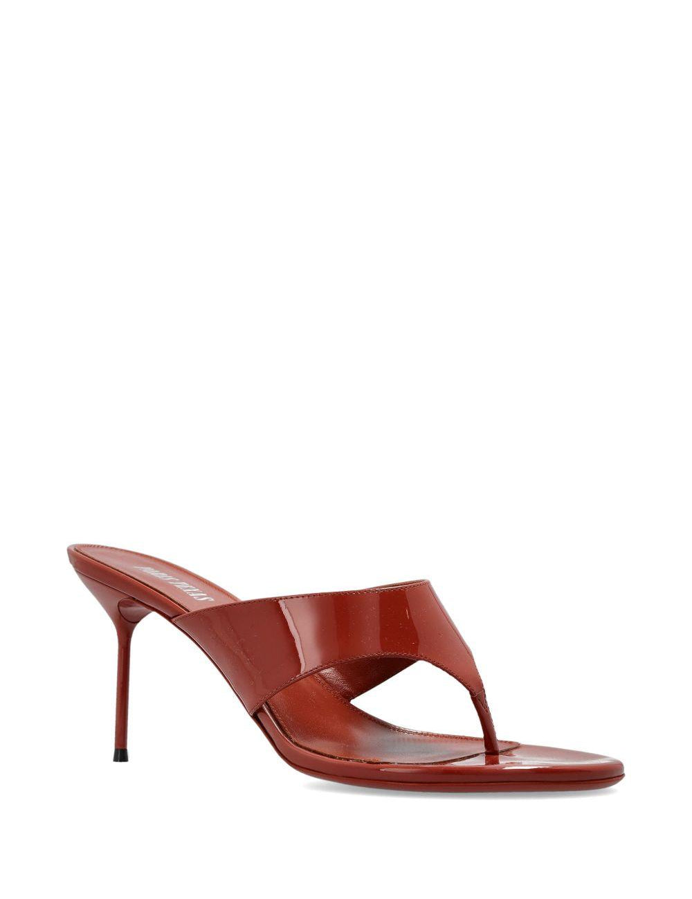 Mules Lidia in pelle verniciata in rosso Paris texas - donna 