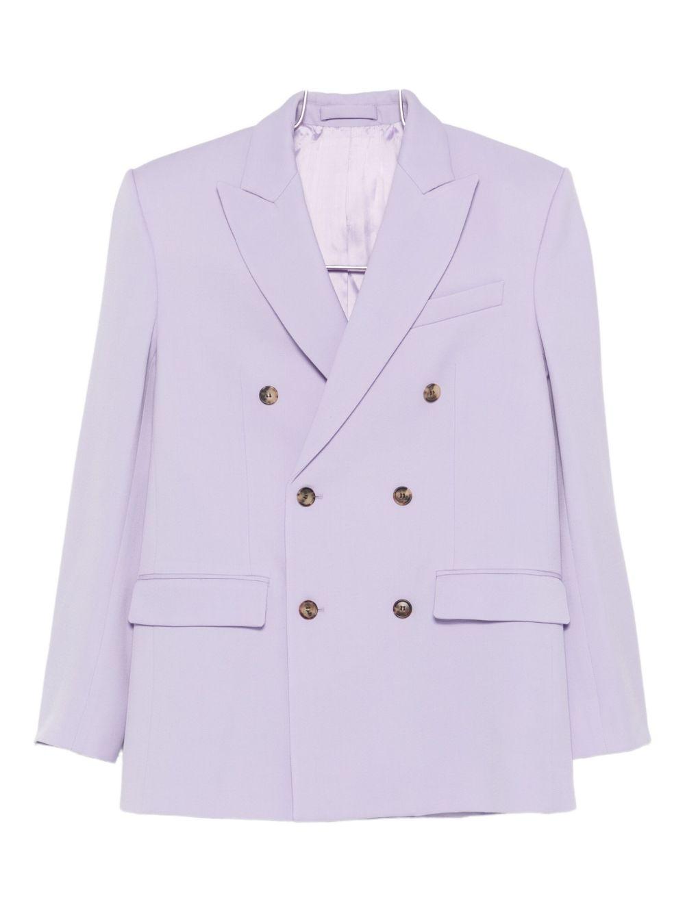 Blazer doppiopetto in lilla Wardrobe.Nyc - donna 