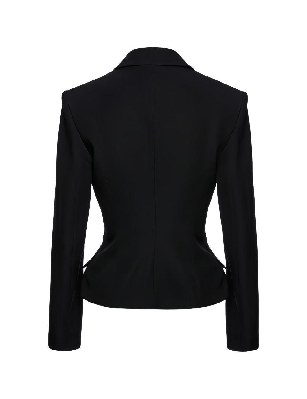 Blazer doppiopetto aderente in nero Magda butrym - donna 
