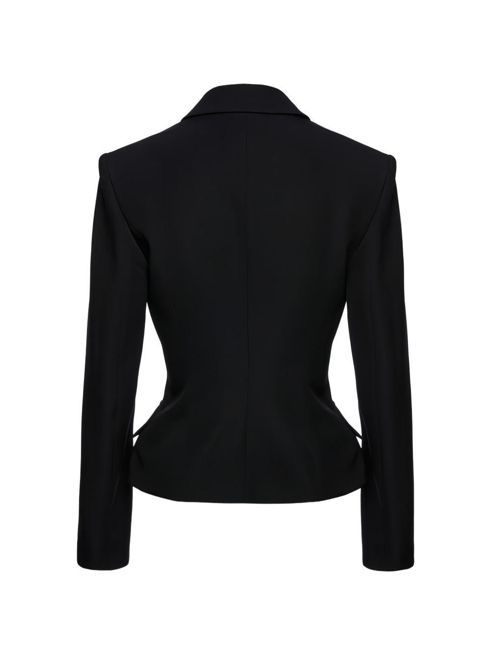 Blazer doppiopetto aderente in nero Magda butrym - donna 