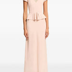 Abito lungo nocturne con cristalli in rosa Jenny packham - donna 