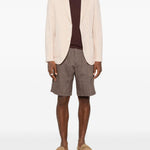 T-shirt lorca in maglia fine in marrone John smedley - uomo 