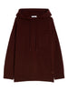 Felpa con cappuccio in lana e cachemire liana in bordeaux Maxmara - donna