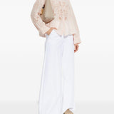 Blusa  ricamata in rosa 