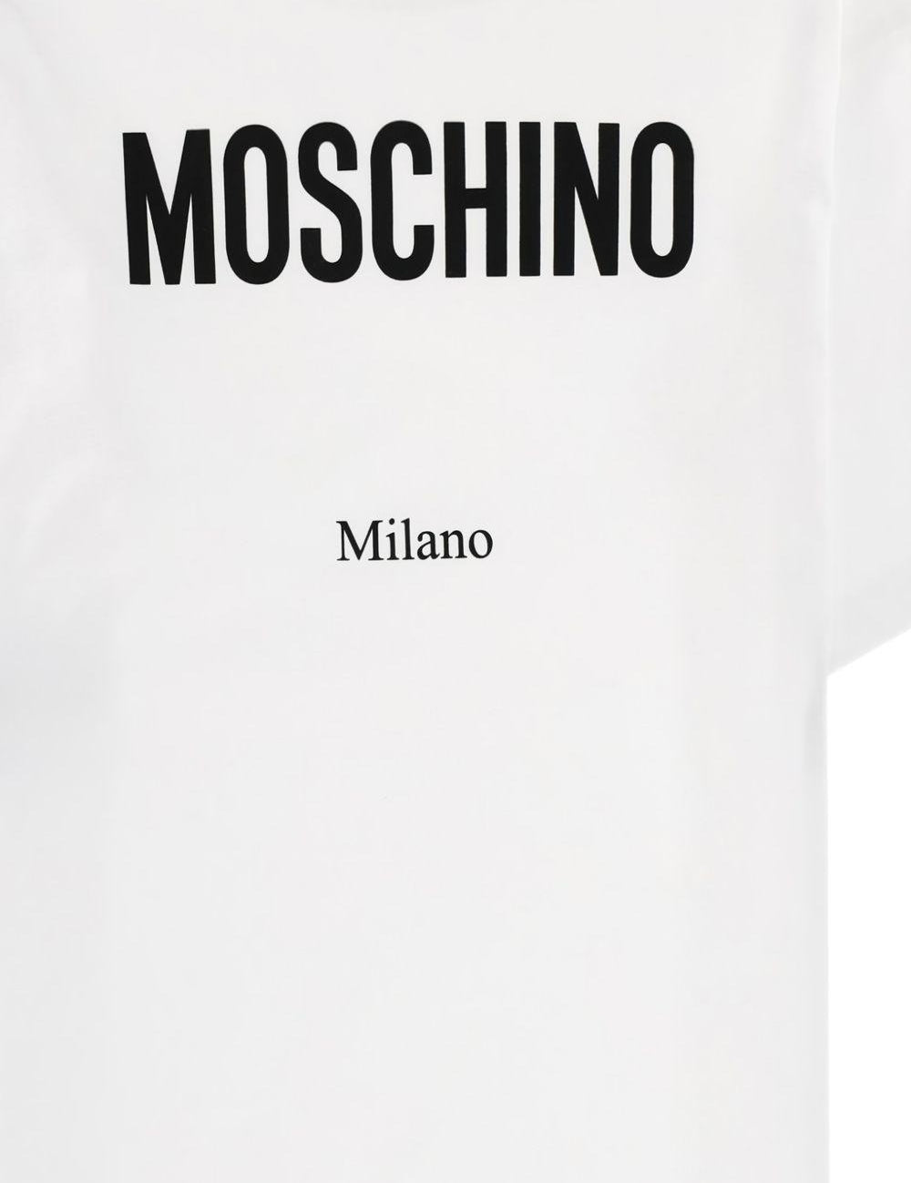 T-shirt con logo in bianco Moschino - donna 