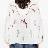 Blusa Mina con stampa in bianco Alemais - donna 