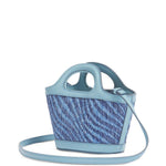 Borsa con logo tropicalia in celeste Marni - donna 