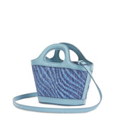 Borsa con logo tropicalia in celeste Marni - donna 