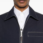 Giacca-camicia Bay con zip in blu Carrer - uomo 