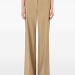 Pantaloni a gamba larga in marrone Maxmara - donna 
