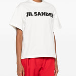 T-shirt con logo in bianco Jil sander - unisex 