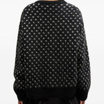 Maglione a pois in nero Ganni - donna 