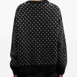 Maglione a pois in nero Ganni - donna 