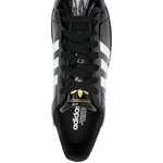 Sneakers superstar II con finitura lucida in nero Adidas - uomo 